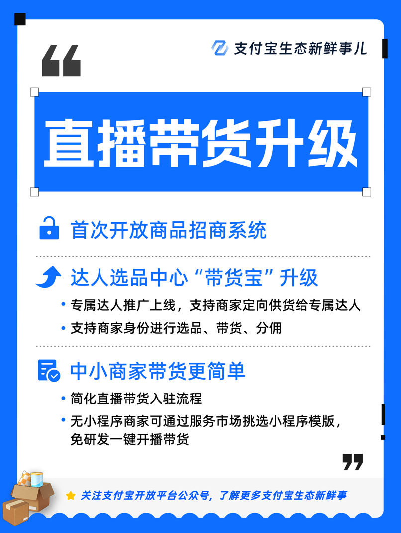 付出宝直播新手脚：“带货宝”升级消浸中小商家开播门大红鹰彩票